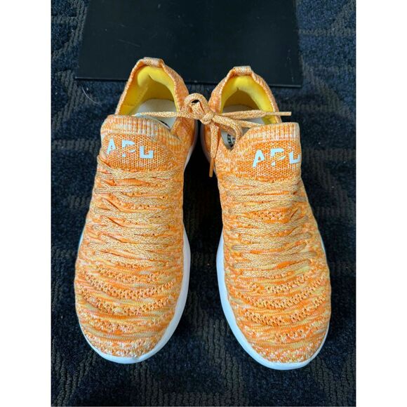 APL Techloom Wave Trainers x Free People Orange Sunshine Sneakers Size 6 - Picture 5 of 8